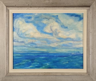 Maud Millicent Greenwood Clapp “The Wake” Nantucket Seascape Painting