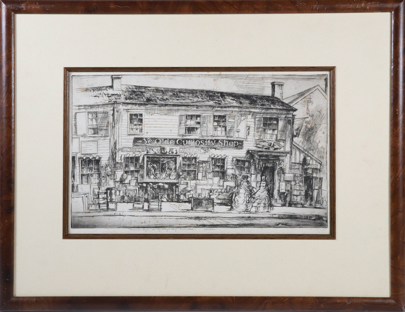 Earl Horter Engraving Of Old Nantucket Antiques Store "Ye Olde Curiosity Shop" (1 of 5)