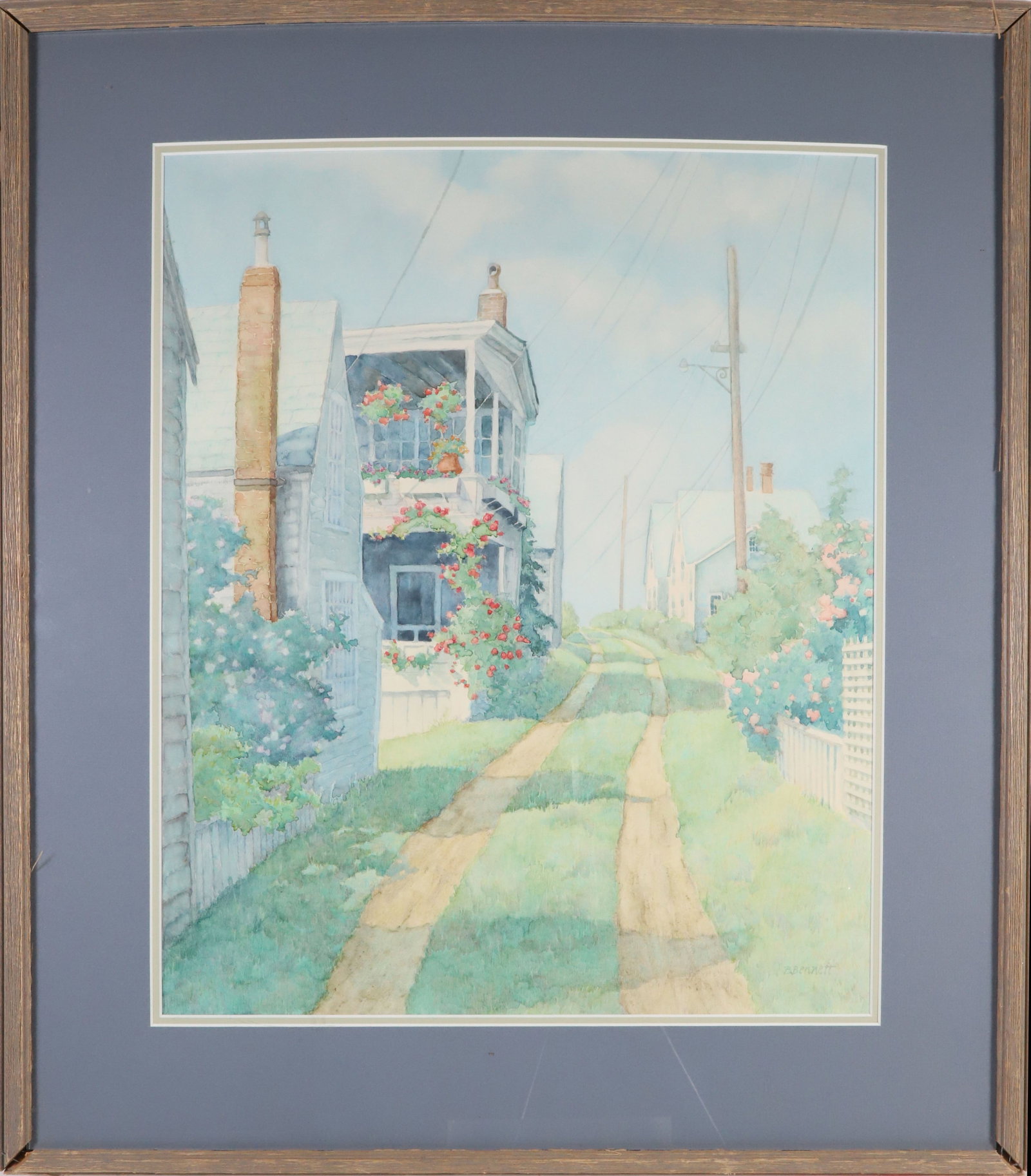 Betsy Bennett Watercolor on Paper "Color Me June", circa 1987 (1 of 5)