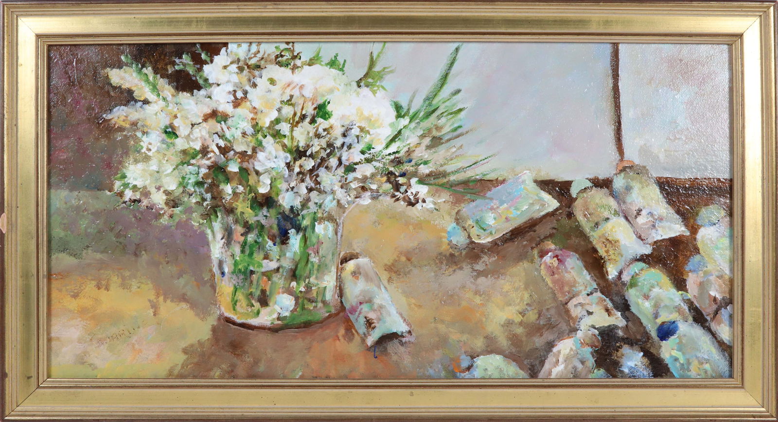 Peter Guarino Oil on Canvas "Floral Still Life" (1 of 5)