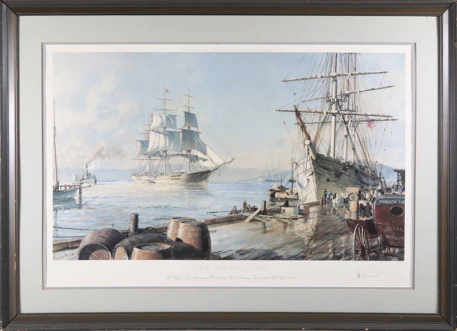 John Stobart Colored Limited Edition Lithograph "San Francisco" (1 of 6)