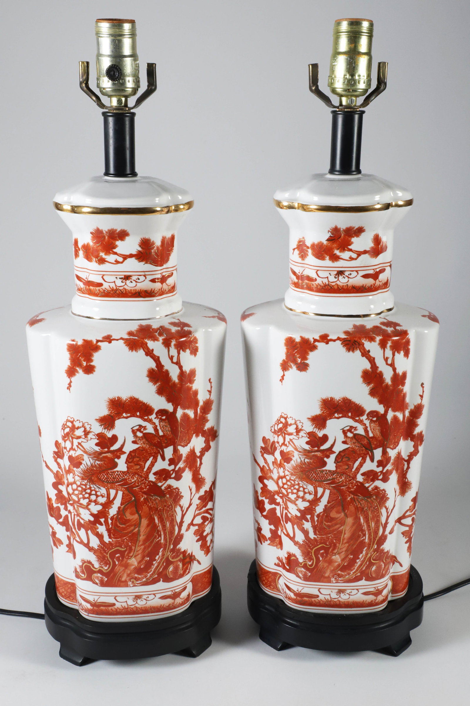 Pair of Chinese Style Porcelain Decorative Lamps (1 of 5)