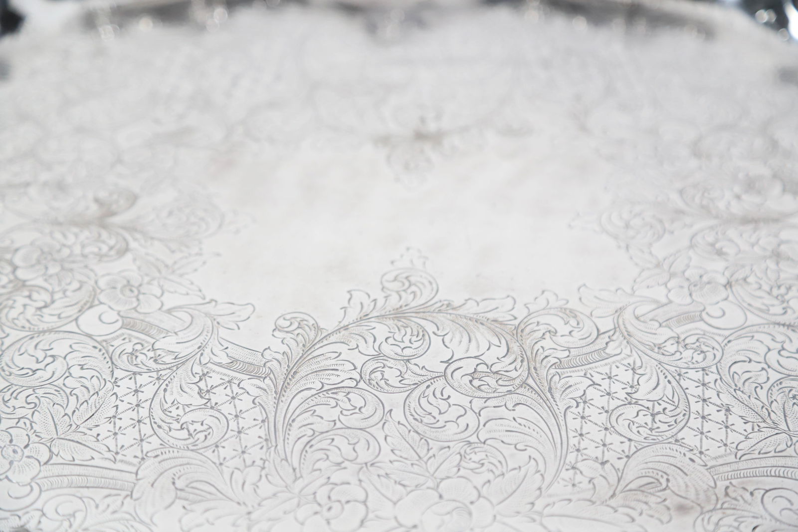 Silver Plated Two Handle Serving Tray - 7