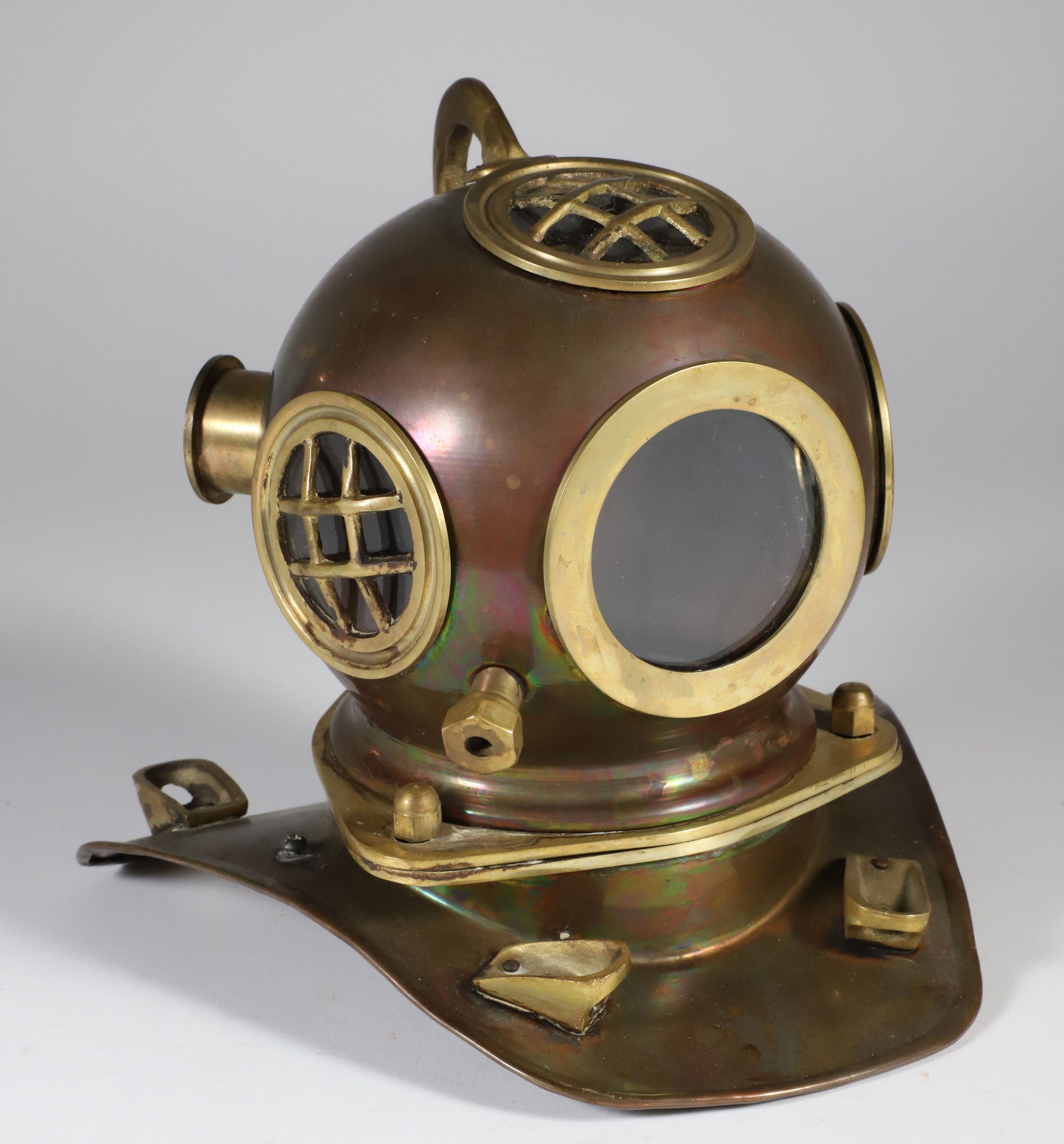 Vintage Copper and Brass Diving Helmet Rolex Style Shop Display (1 of 6)