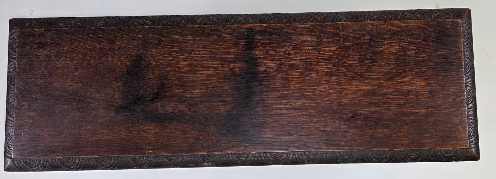 Antique English Oak Rectangular Joint Stool Bench - 3