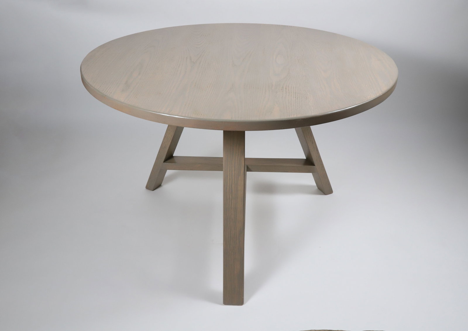 Contemporary White Washed Oak Breakfast Table: Contemporary White Washed Oak Breakfast Table Height 30 in. Diameter 40 in.