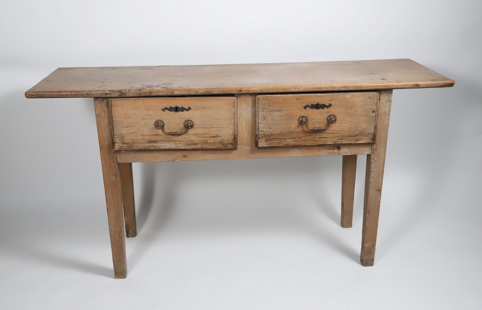 English Hepplewhite Style Two Drawer Console Table, 19th Century (1 of 4)