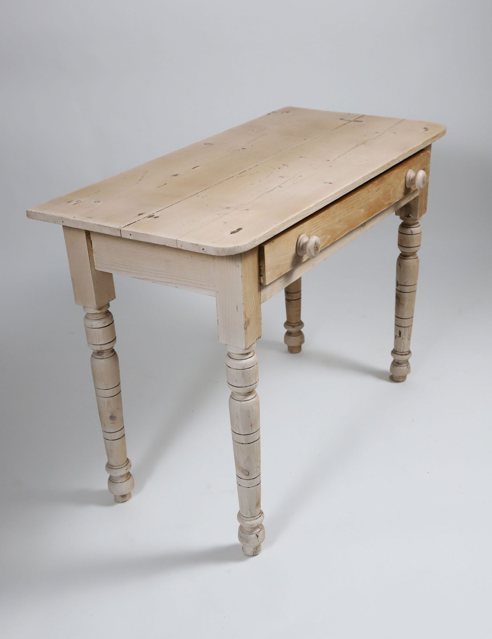 Vintage Pine One Drawer Console Table - 2