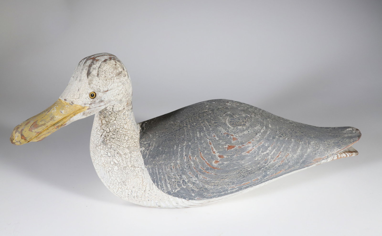 W.R. Freden Vintage Carved Wood Seagull, circa 1991: W.R. Freden Vintage Carved Wood Seagull, circa 1991, signed underneath W.R. Freden, 1991 Height 9 in. Length 20 in. Width 6 in.