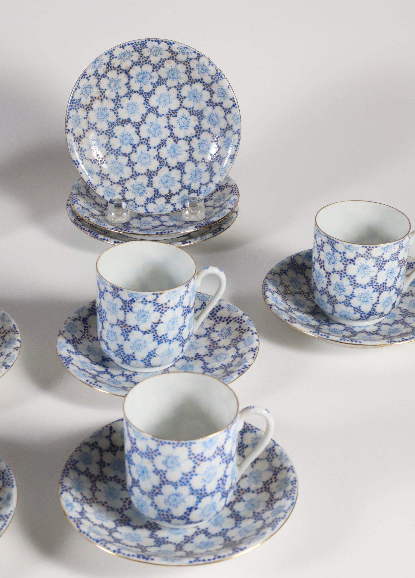 Chinese Eggshell China Tea Set - 3