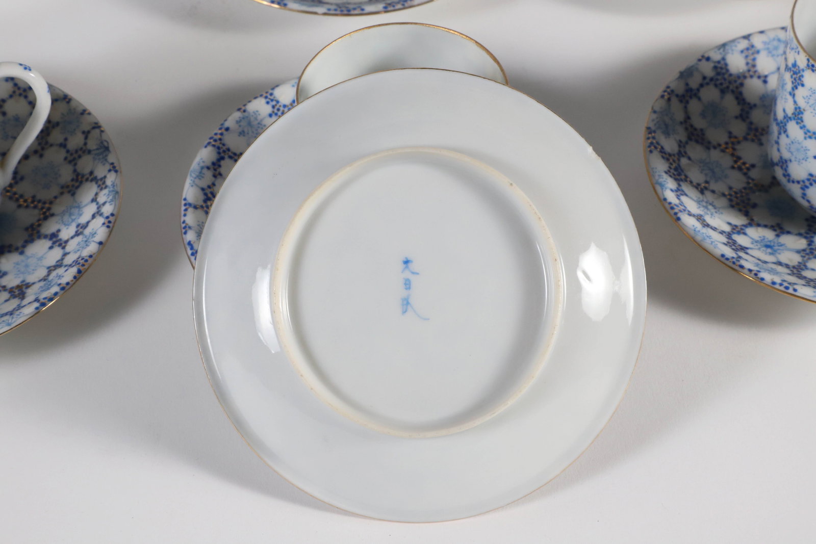 Chinese Eggshell China Tea Set - 7