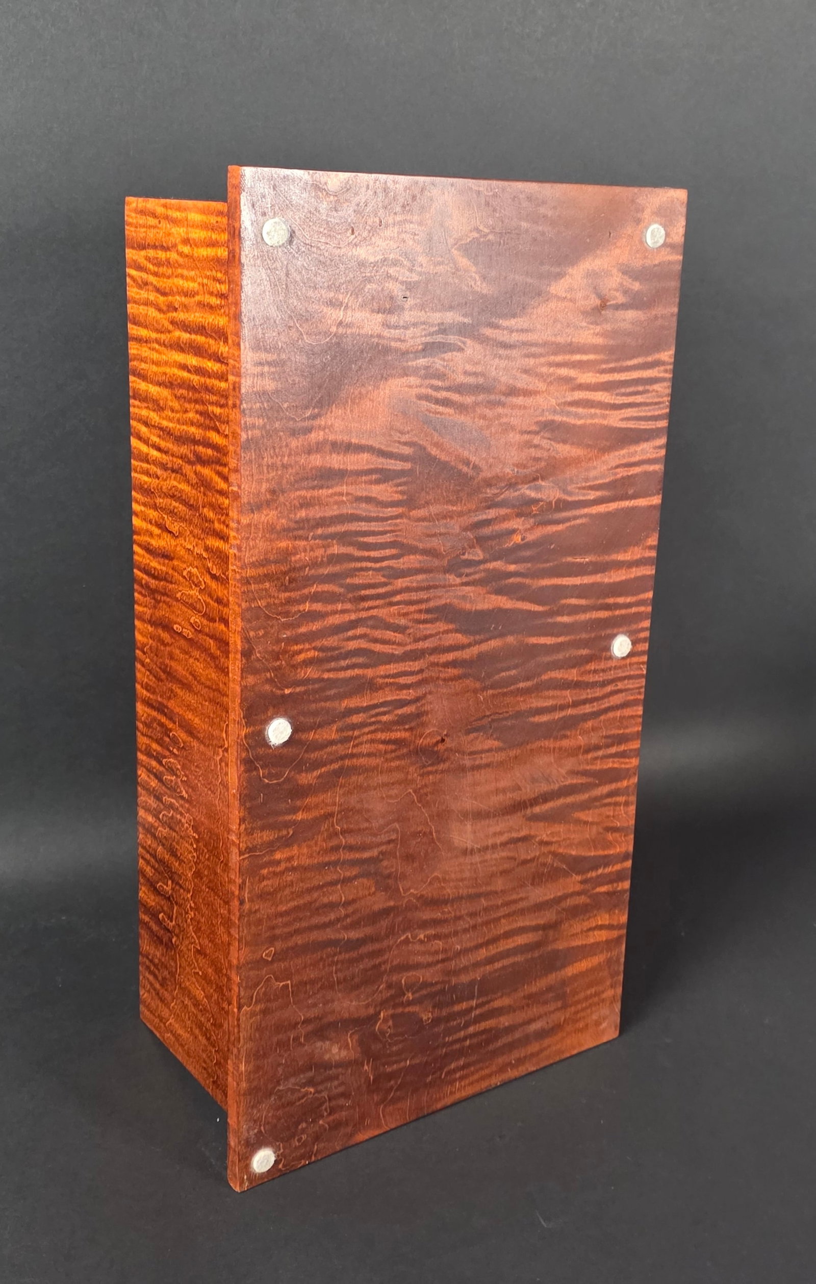 Bench Made 18th Century Style Solid Tiger Maple Candle Storage Box - 4