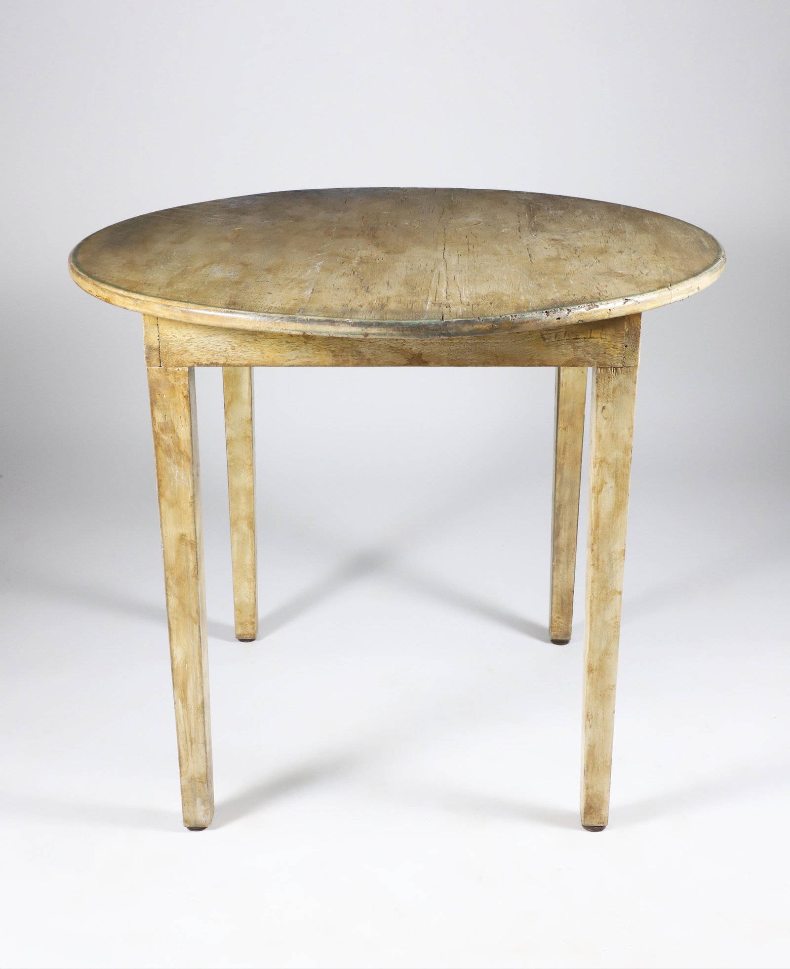 White Washed Country Round Breakfast Table - 2