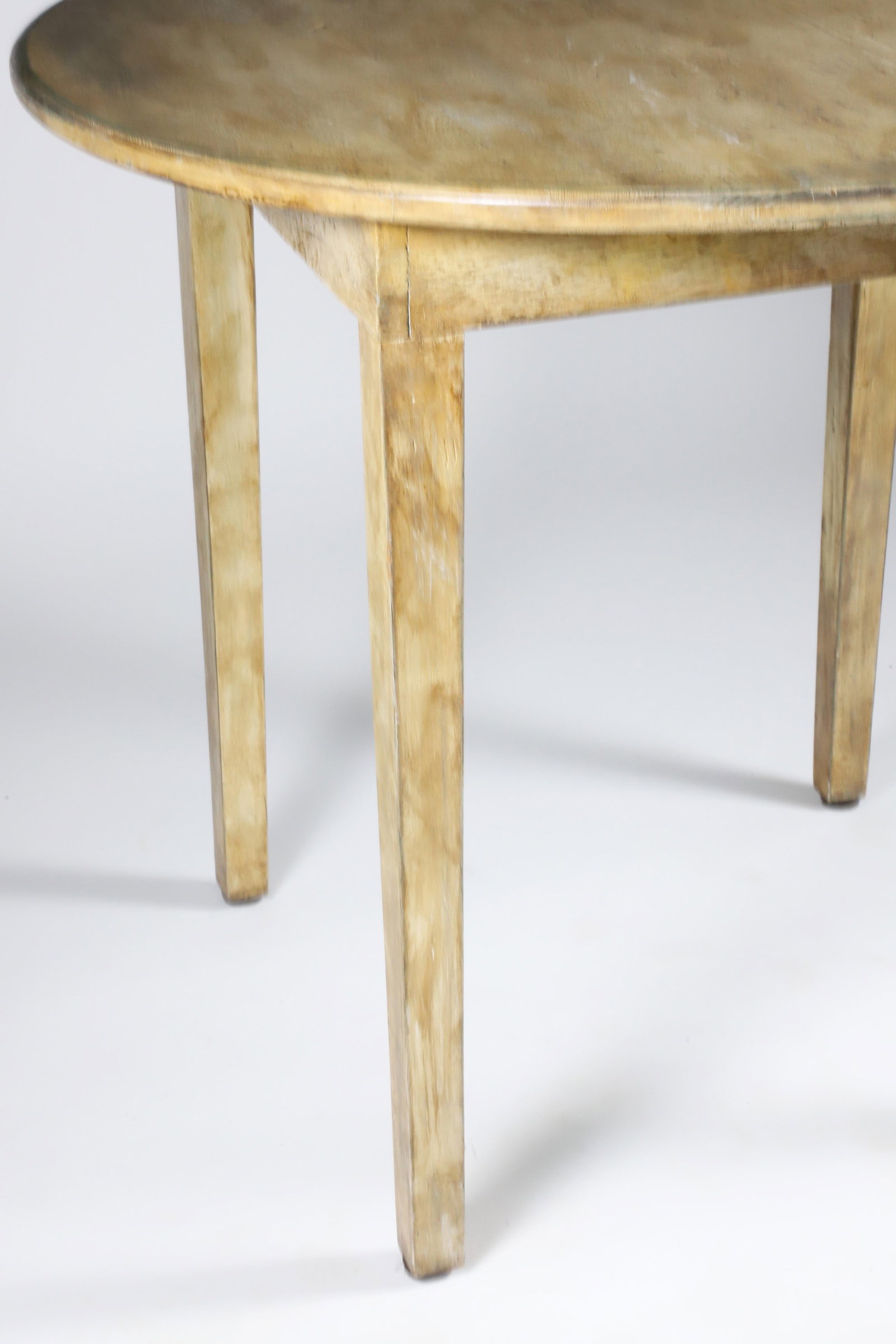 White Washed Country Round Breakfast Table - 3