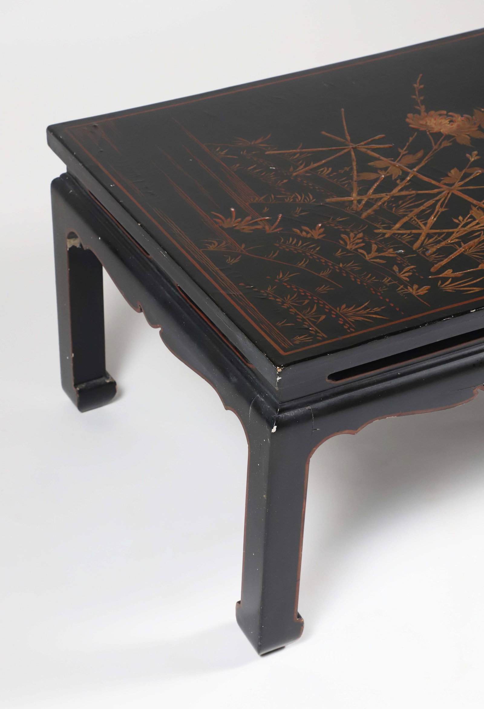Black Lacquer Chinese Coffee Table - 2