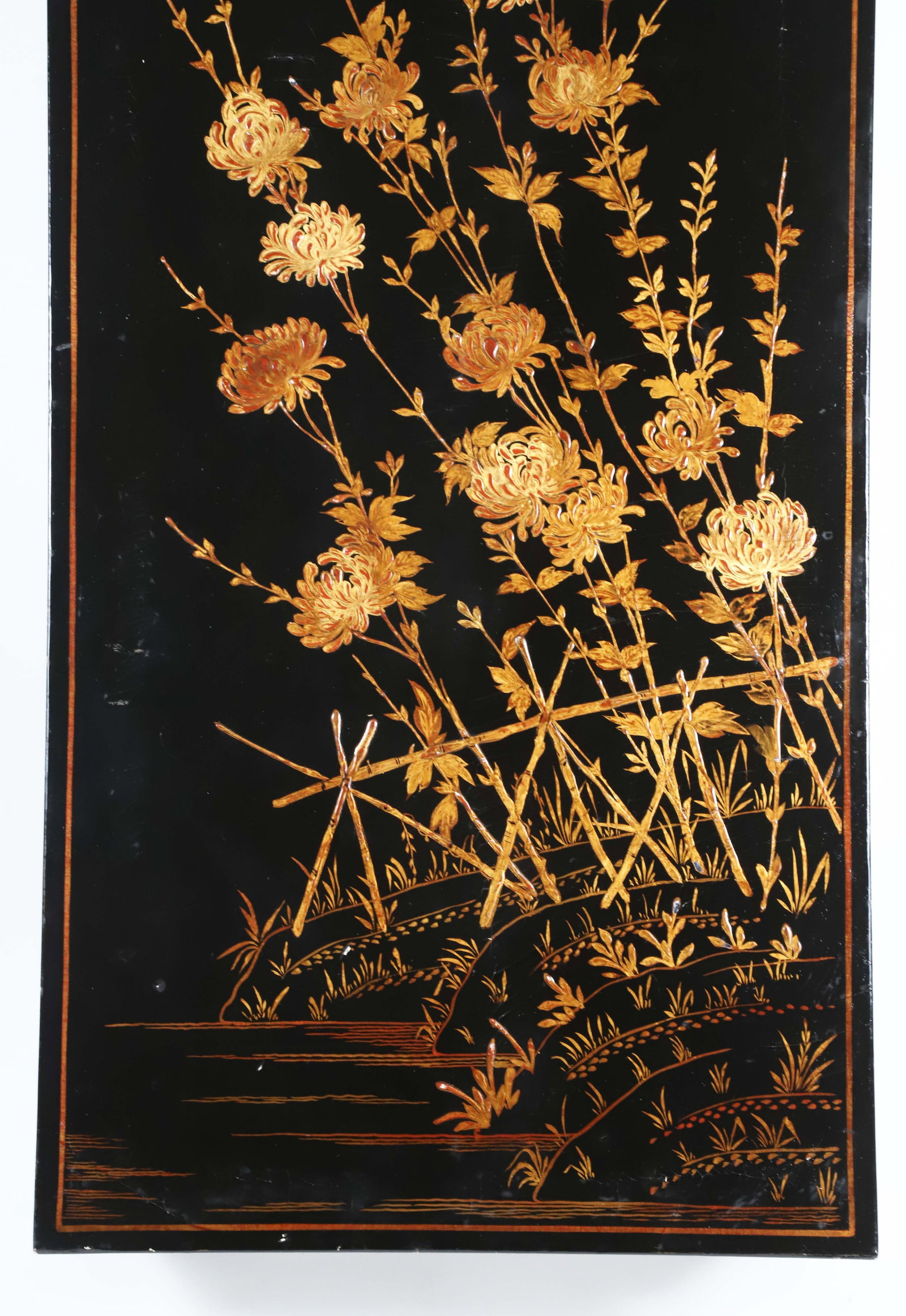 Black Lacquer Chinese Coffee Table - 5