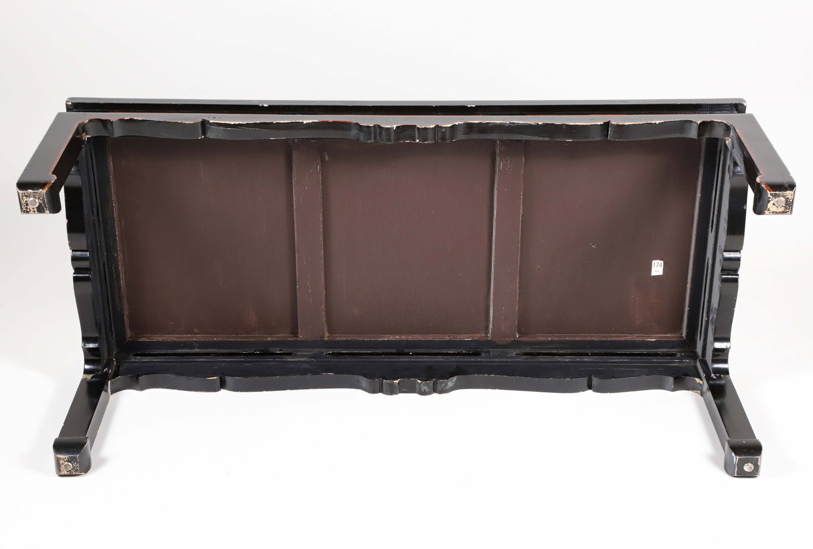 Black Lacquer Chinese Coffee Table - 7