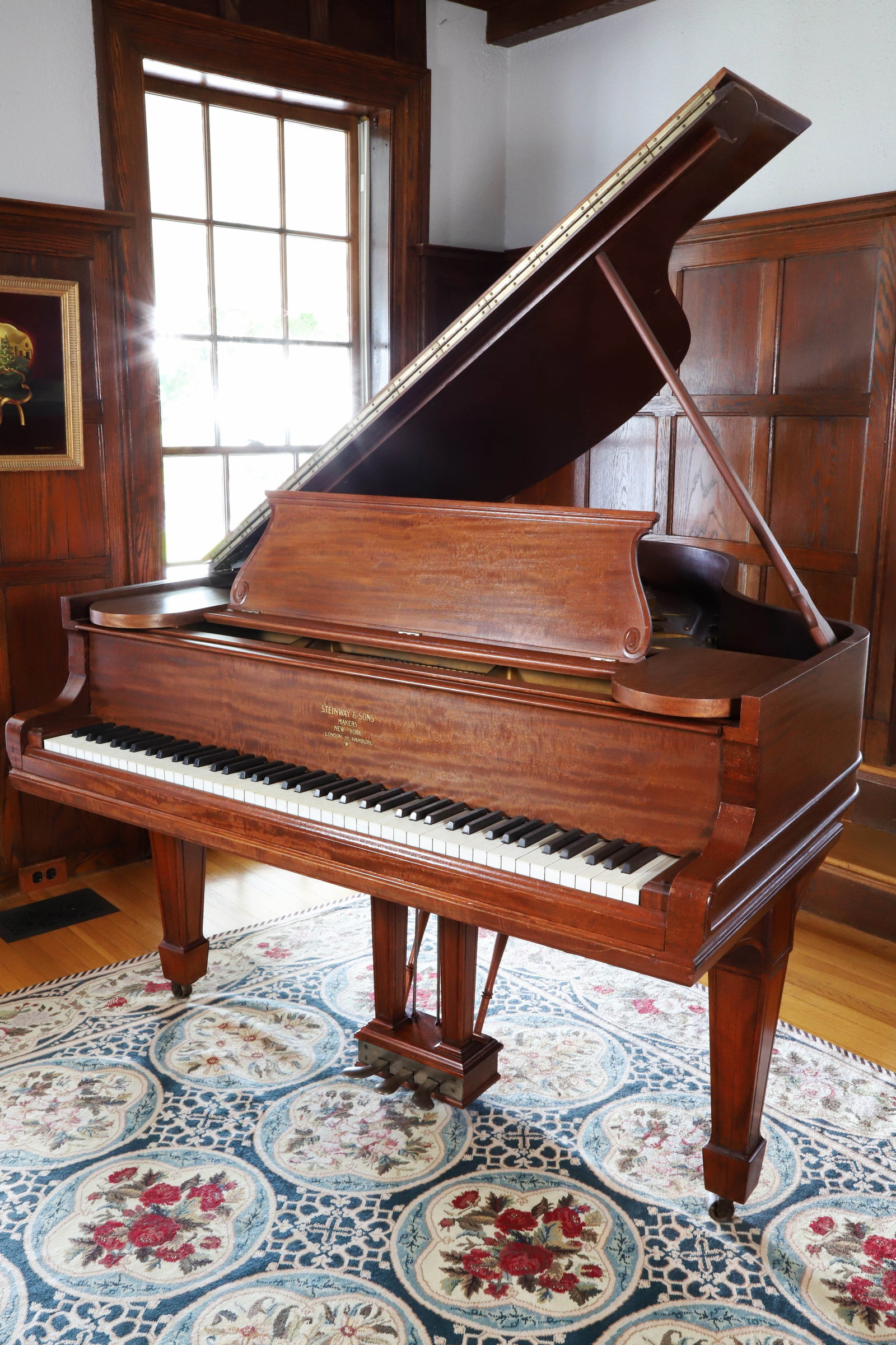 Steinway & Sons Mahogany Grand Piano (1 of 13)