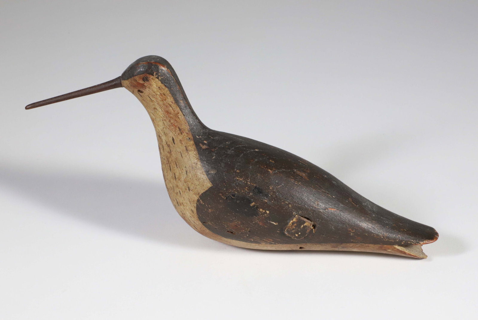 Antique American Folk Art Shorebird Decoy, Original Paint (1 of 4)
