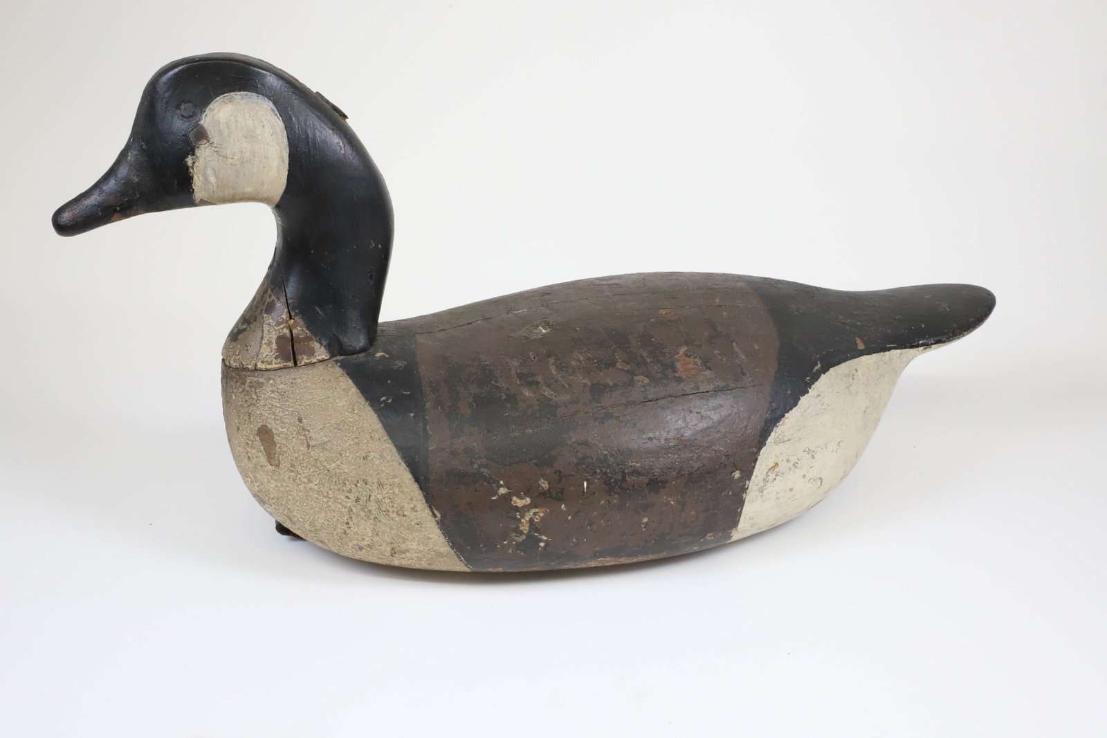 Antique Swimming Canada Goose Decoy (1 of 4)