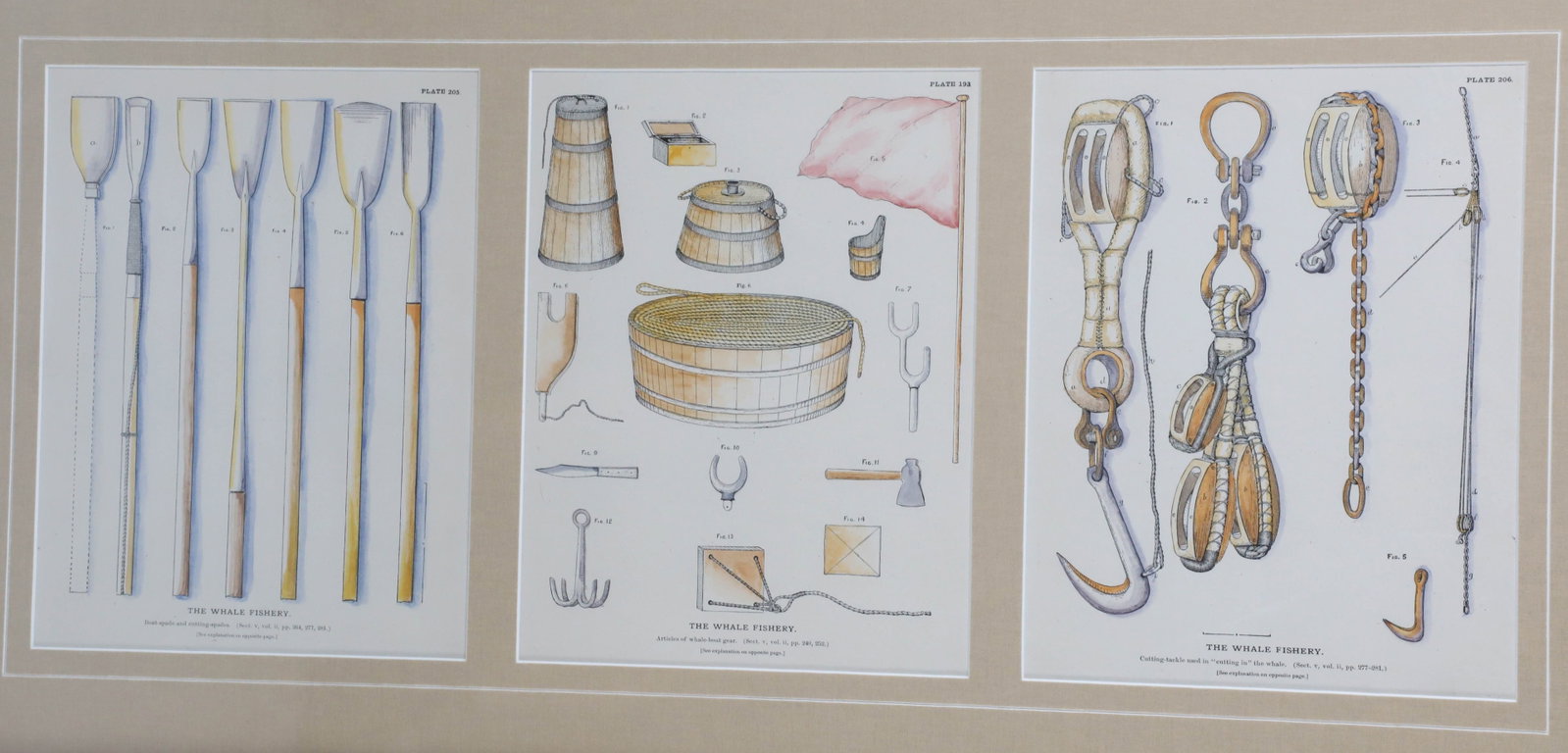 Three Maritime "Knots" Framed Triptychs - 2