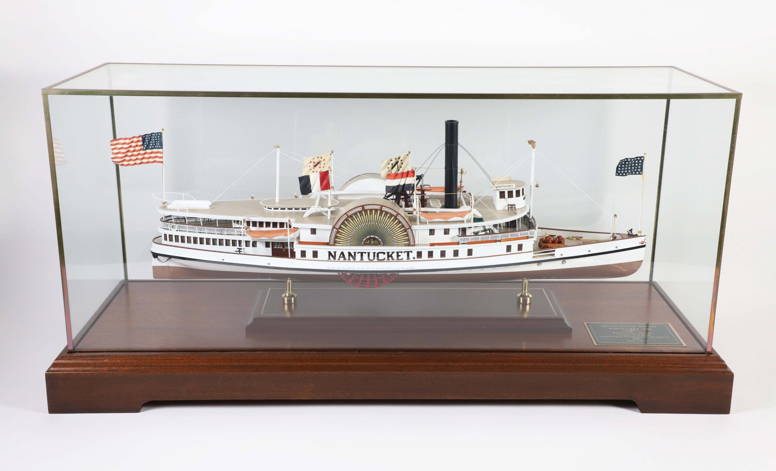 Fred Roberts Hand Crafted Model "Sidewheel Passenger Steamship Nantucket 1886" (1 of 7)