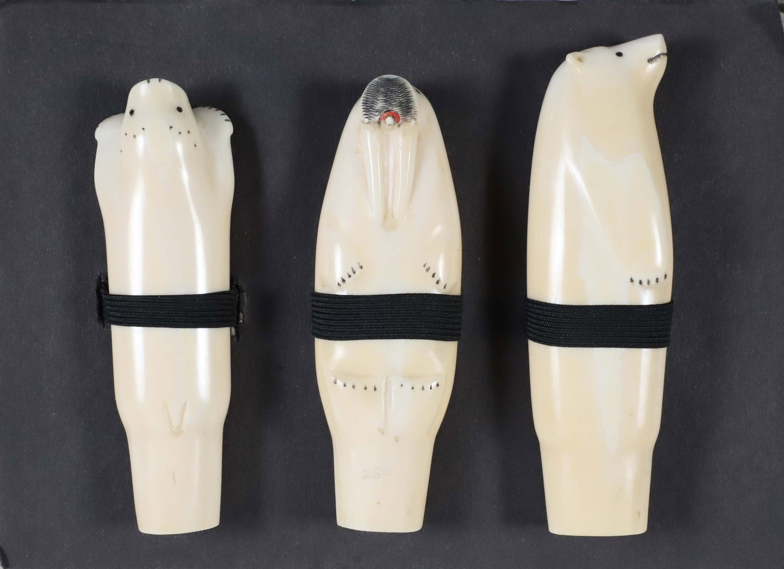 Three Antique Inuit Animal Carvings (1 of 6)
