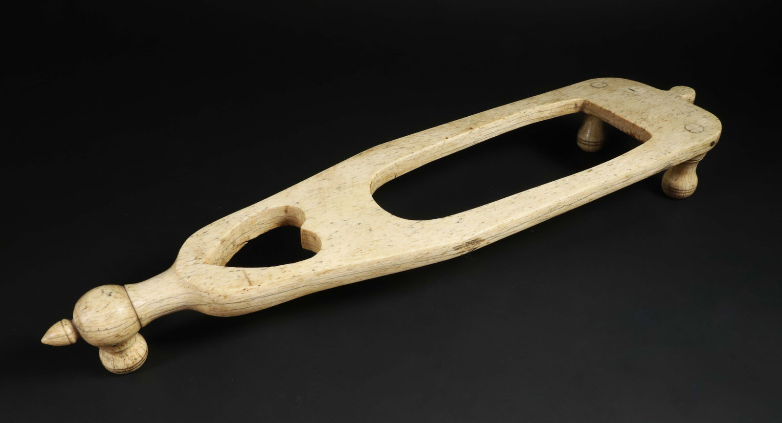 Rare Antique Whale Bone Boot Jack and Pull, 19th Century (1 of 6)