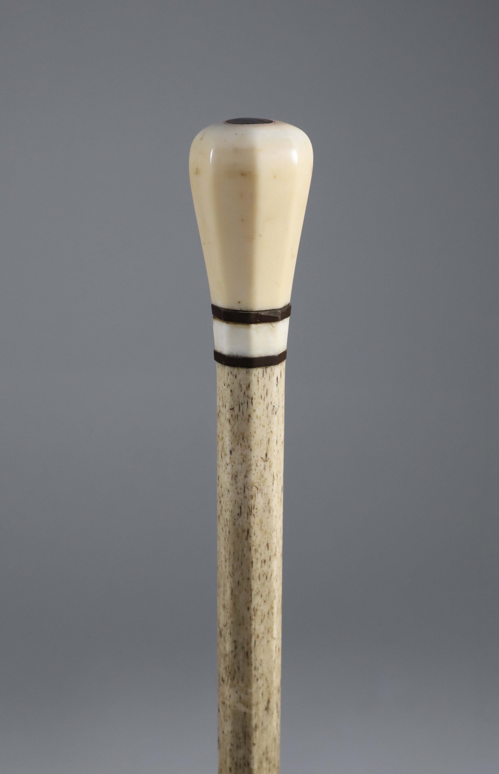 Whaler Made Pommel Grip Walking Stick, 19th Century (1 of 6)