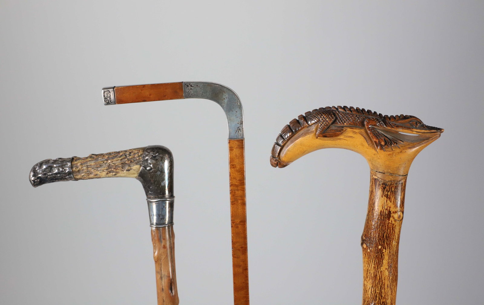 Three Vintage L-Grip Canes (1 of 8)