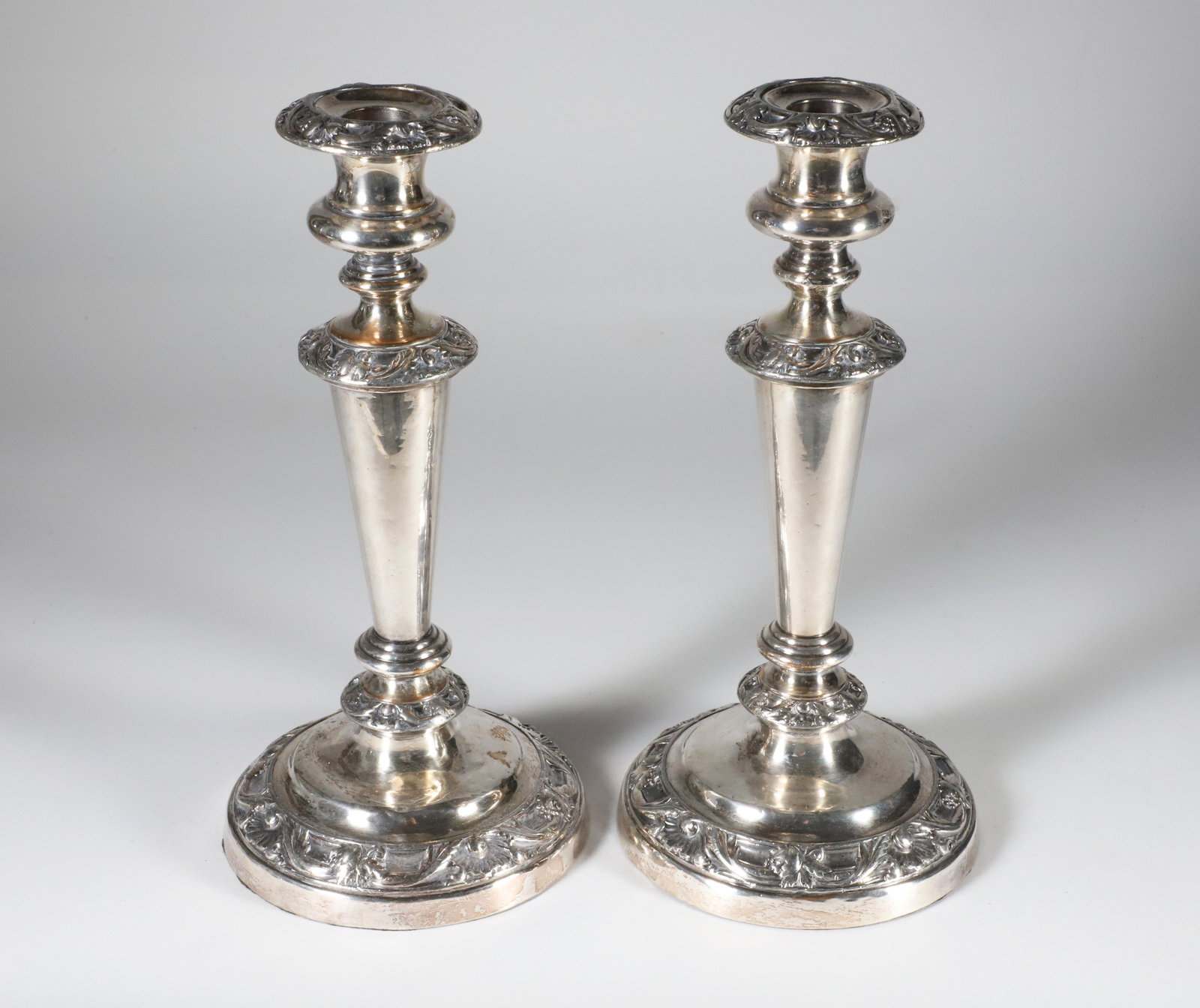 Pair of Sheffield Silver Plated Candlesticks, 19th Century (1 of 5)