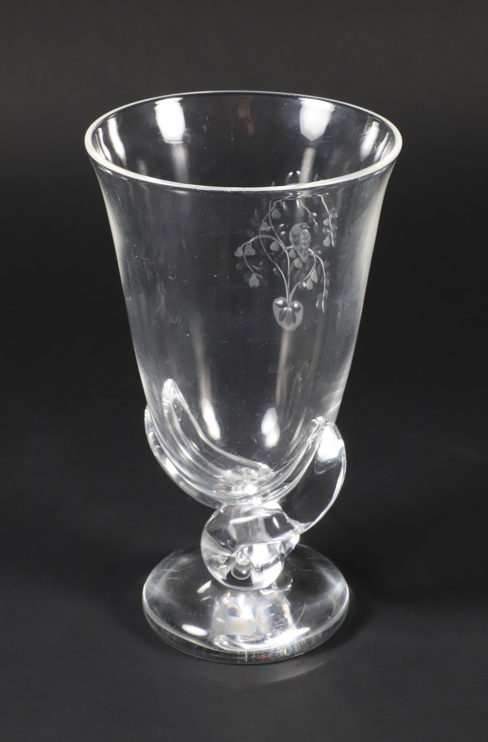 Signed Steuben Engraved Vase - 2