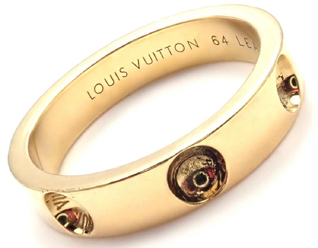 Louis Vuitton Empreinte 18k Yellow Gold Band Ring (1 of 4)