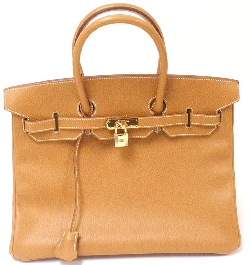 Authentic Hermes 35cm Natural Ardennes 