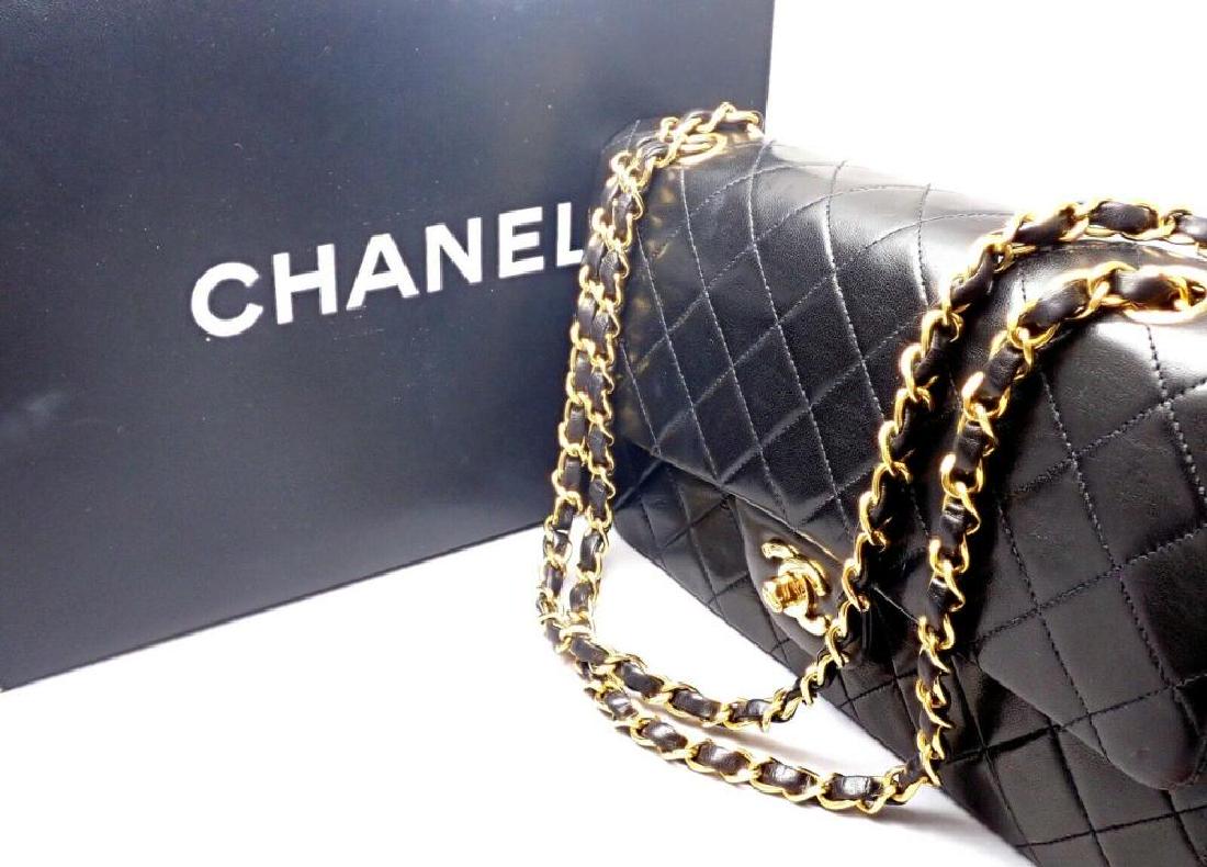 Chanel Lambskin Double Flap Medium Handbag Vintage (1 of 12)