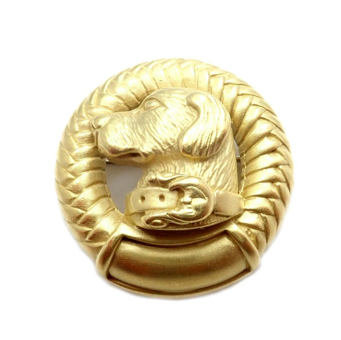 Kieselstein Cord 18K Gold Dog Labrador Brooch (1 of 4)
