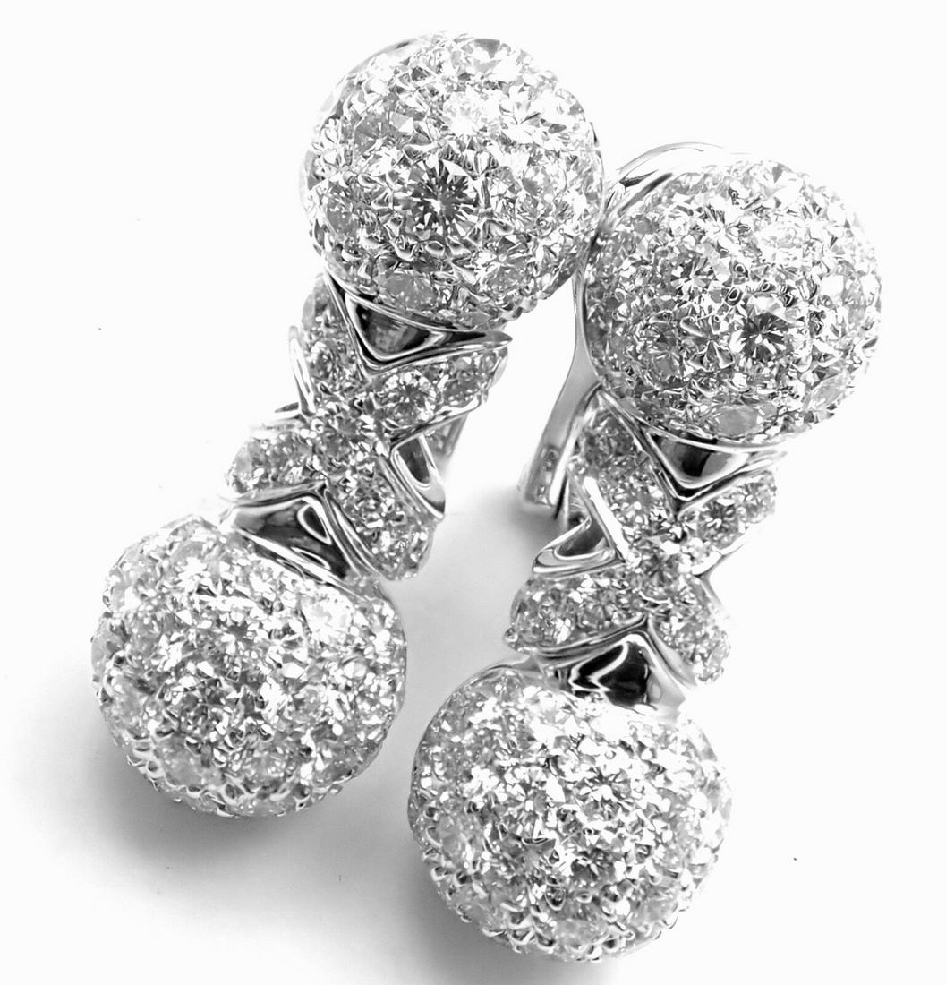 BVLGARI 18k White Gold Diamond Earrings (1 of 12)