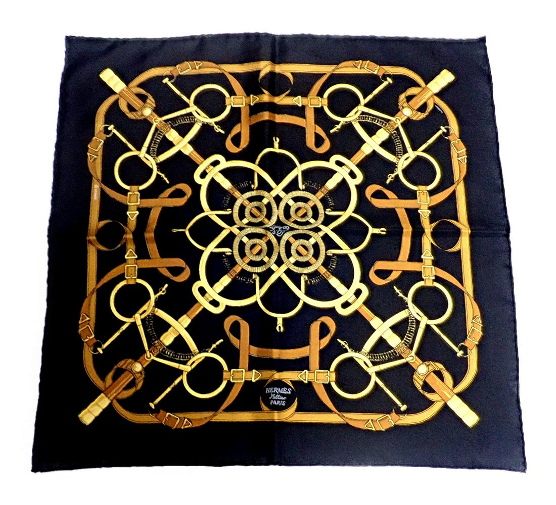 Hermes Carre Eperon D'Or45cm Silk Scarf (1 of 7)