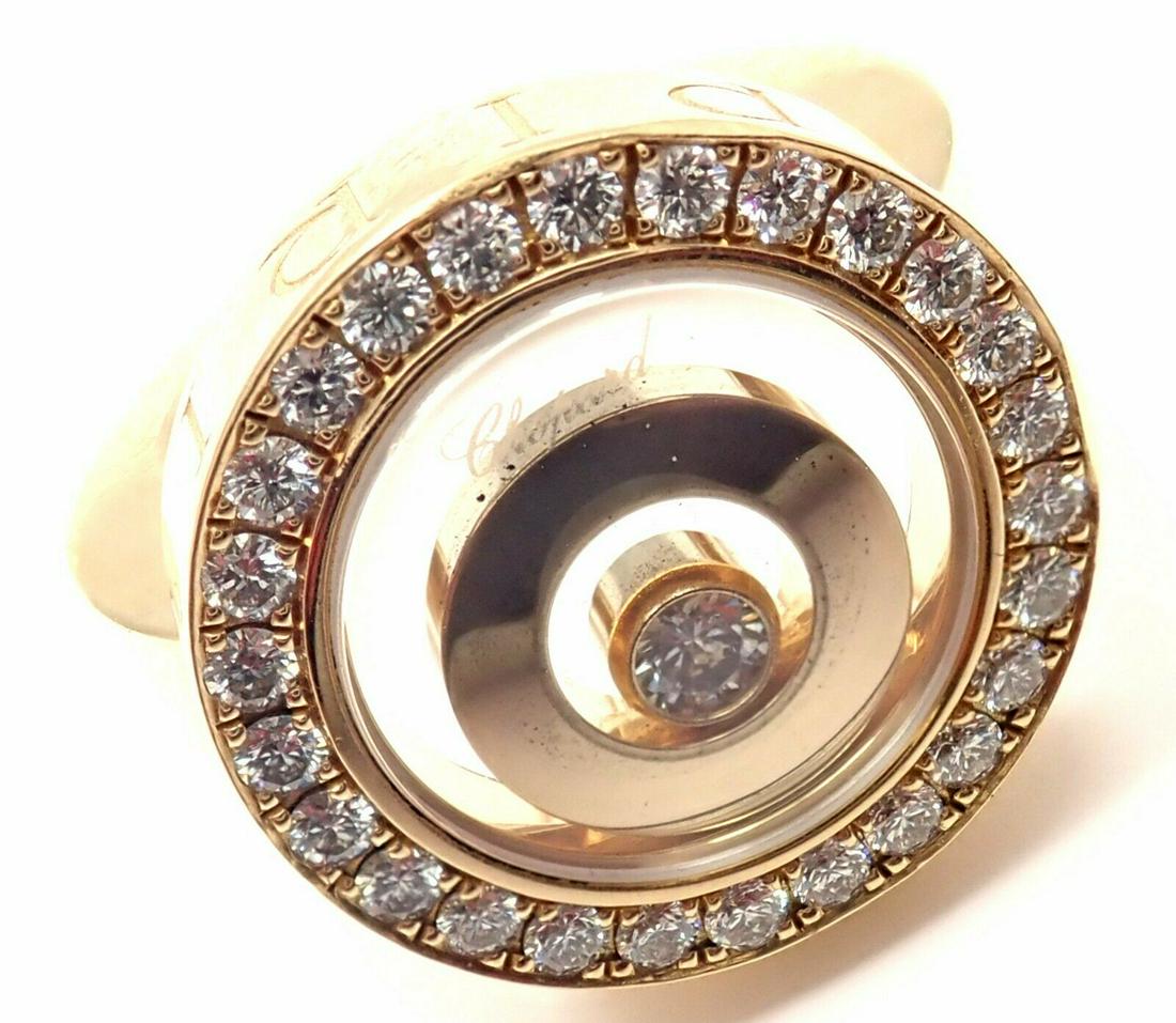 Chopard 18k Yellow Gold Happy Spirit Diamond Ring (1 of 20)