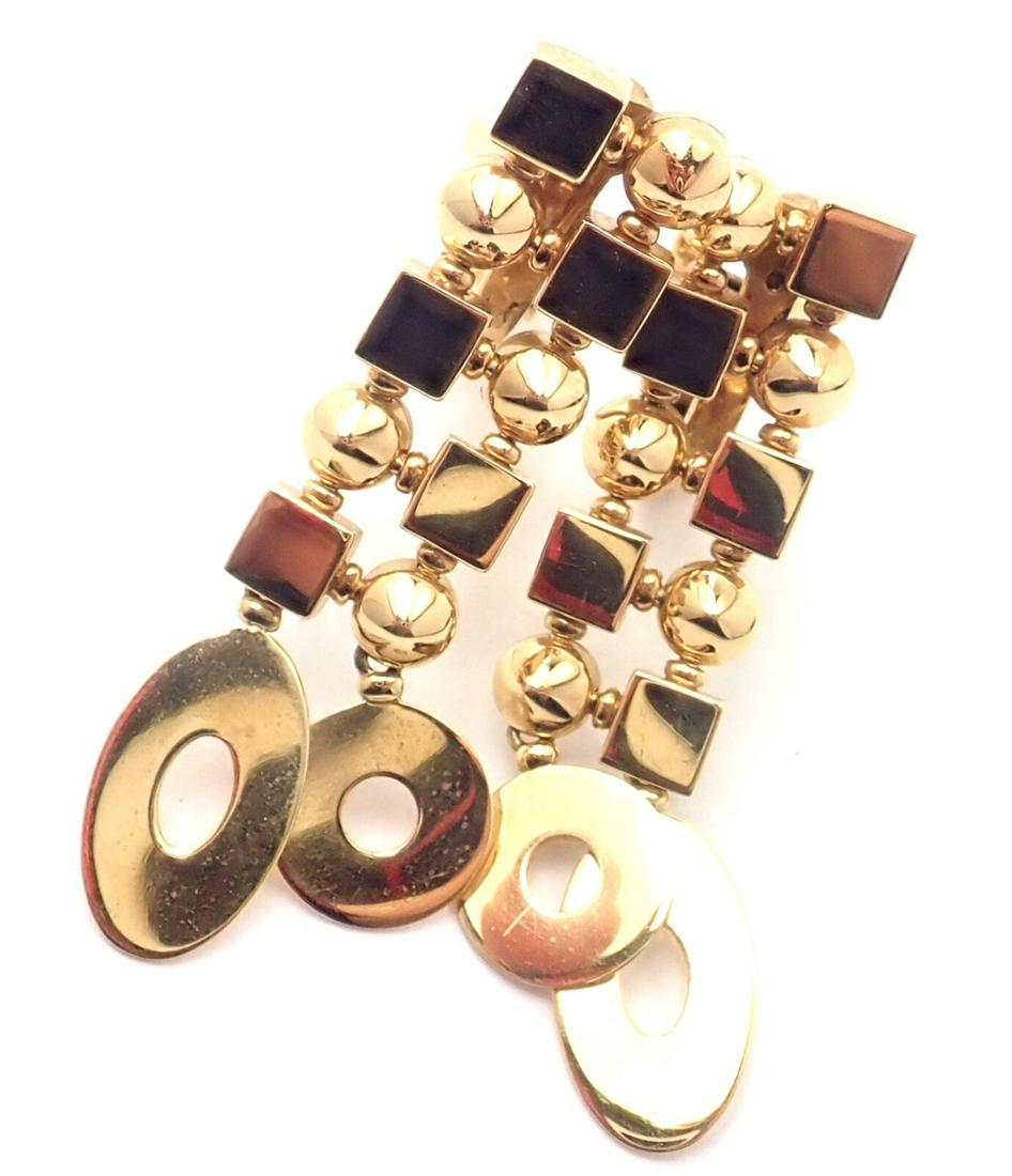 Bvlgari Bulgari Lucea 18k Yellow Gold Long Drop: Bvlgari Bulgari Lucea 18k Yellow Gold Long Drop Earrings Bvlgari Bulgari Lucea 18k Yellow Gold Long Drop Earrings Product Description About This Piece: Metal: 18k Yellow Gold Measurements: 44mm x 11mm