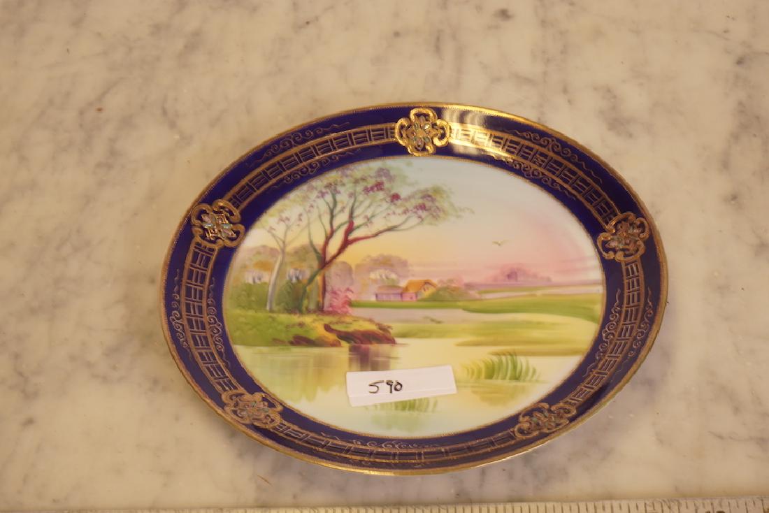 Nippon Painted Plate 8.5" D: Nippon Painted Plate 8.5" D