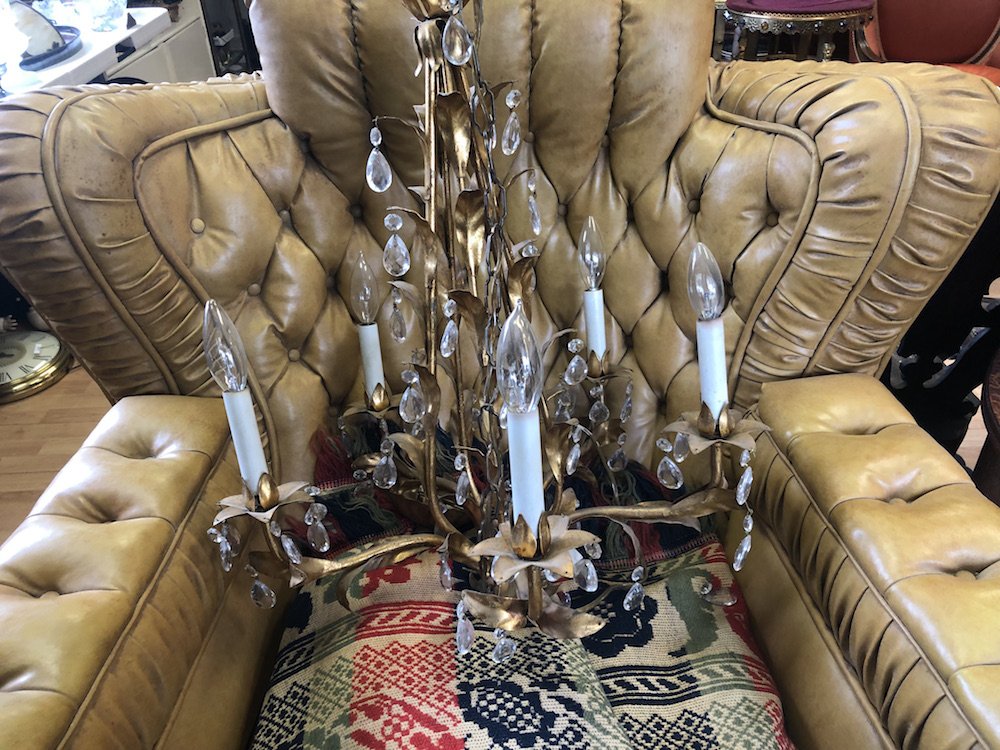 Gold Leaf Light Fixture: Gold Leaf Light Fixture