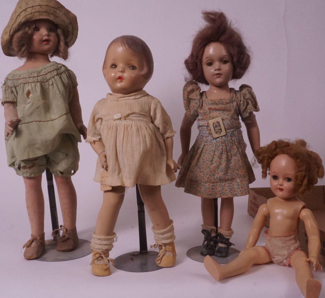 Lot of 4 Antique Dolls (1 of 5)