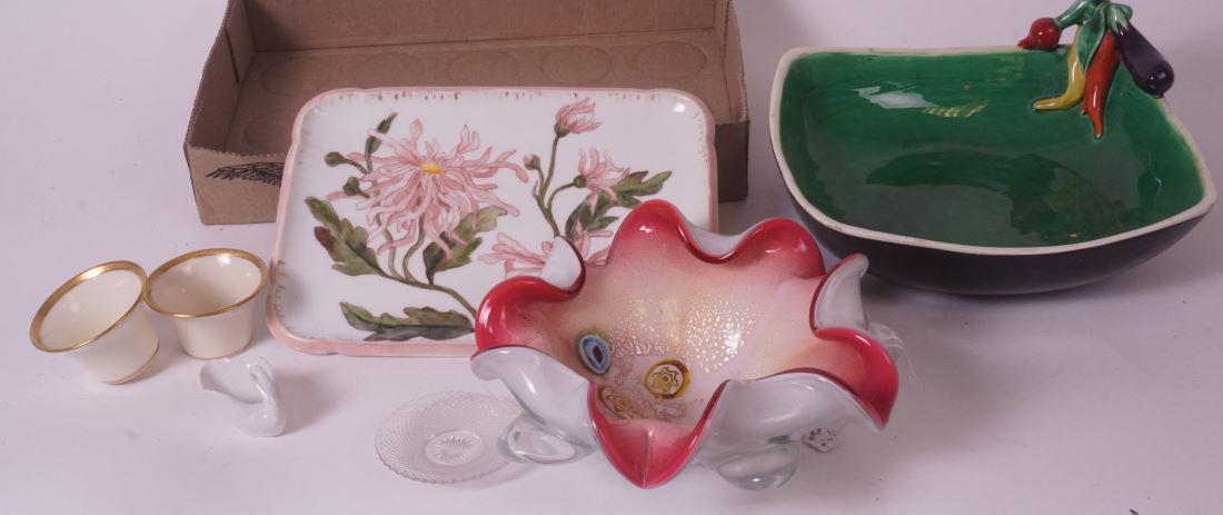 Murano ashtry italian majolica bowl: Murano ashtry italian majolica bowl