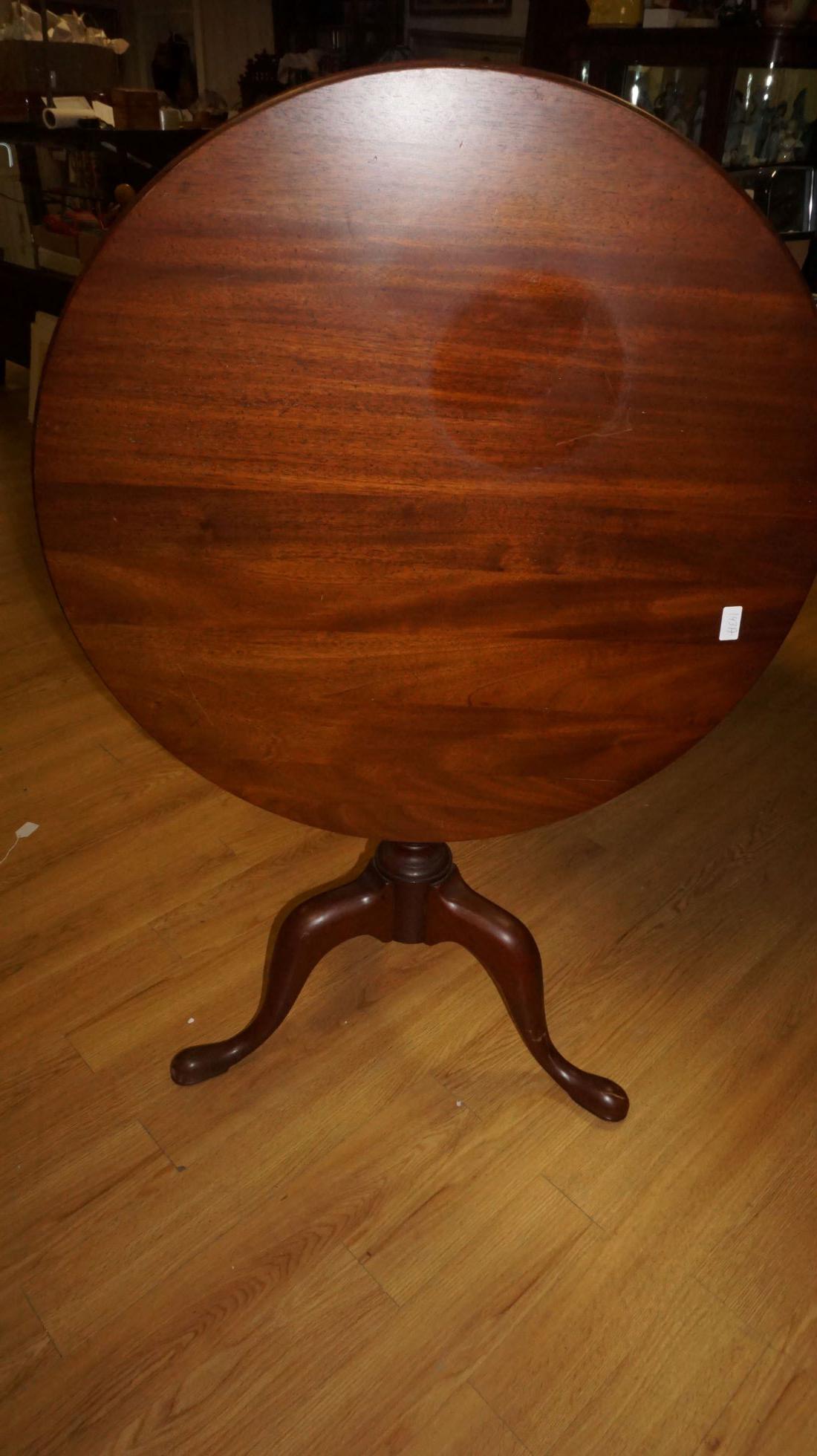 Queen Anne Cherry Tip Top Table with Bird Cage (1 of 5)