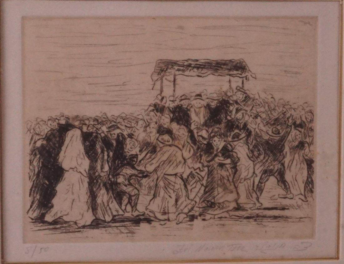 Judaica Lithograph Signed & Numbered (1 of 3)