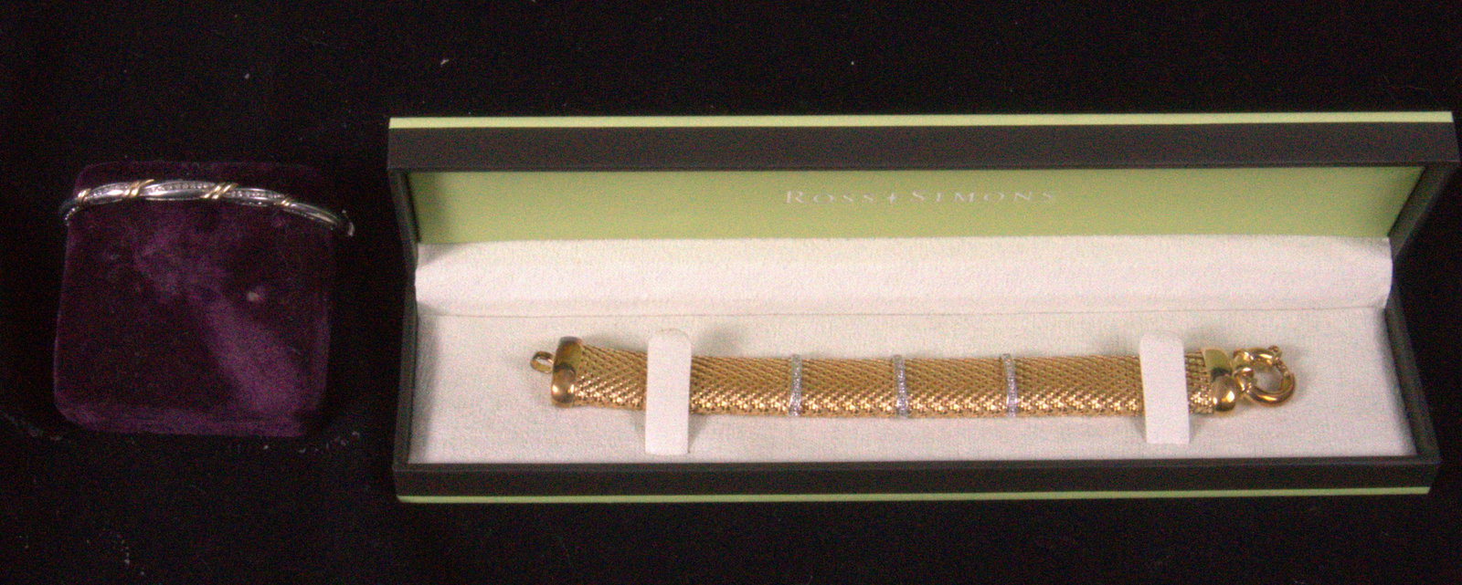 Sterling Silver with 14K Gold Embellishments & Sterling Silver Mesh bracelet (1 of 3)