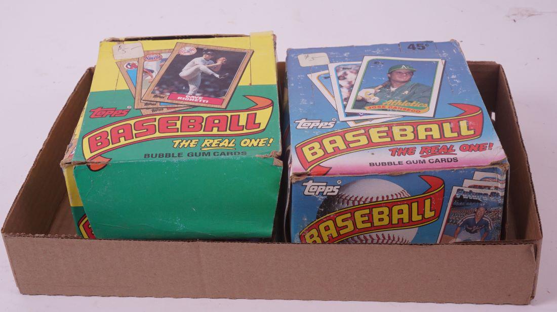 Lot of 2 unopened boxes of Baseball Cards 1987 & 1989 (1 of 1)