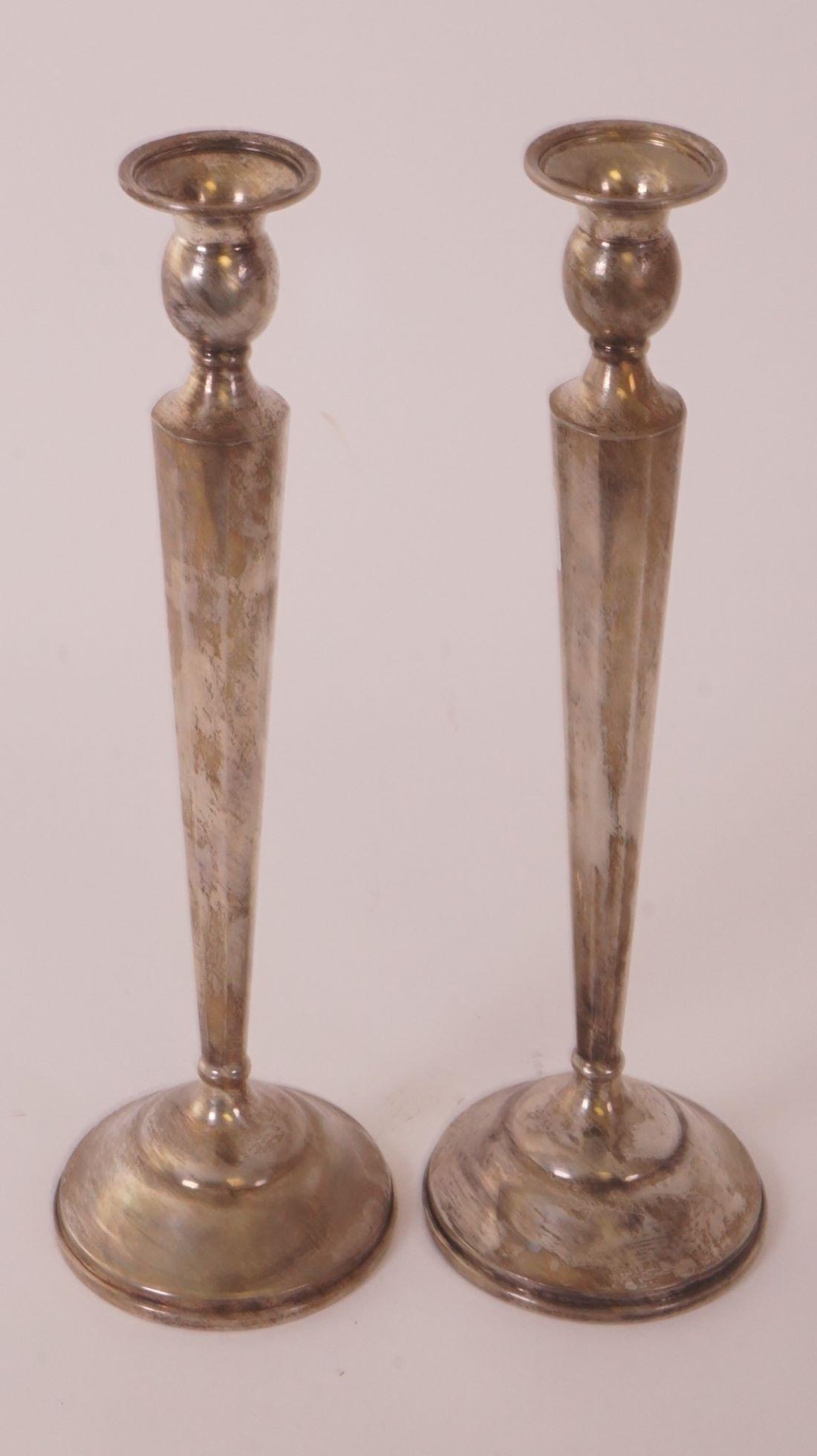 Pair of Sterling Silver Candle Holders (1 of 3)