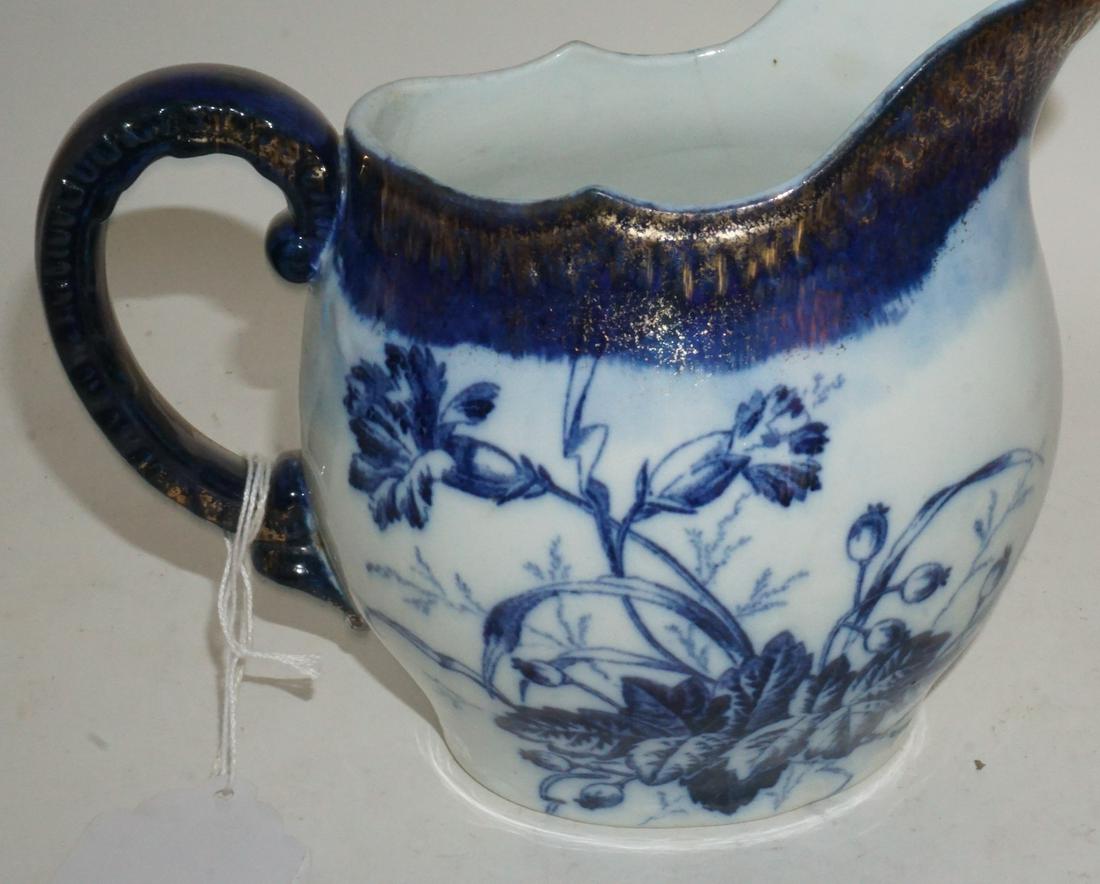 Victorian English Flow Blue Pitcher (1 of 3)